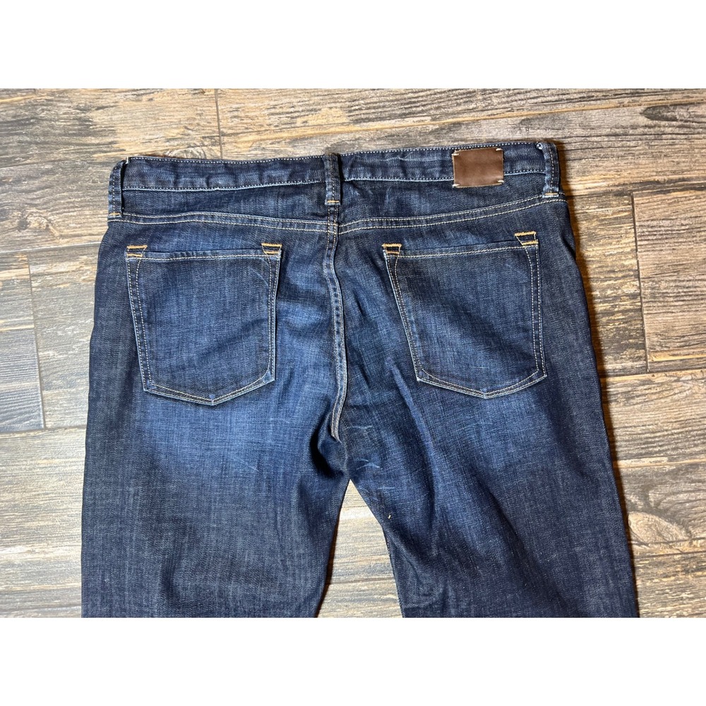 Banana Republic Mens Size 31 Straight Fit Dark Wash Denim‎ Jeans Preppy Rodeo - Picture 9 of 10